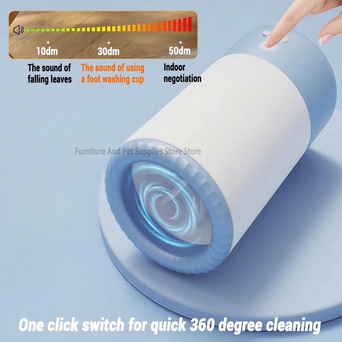 Electric 360° Dog Paw Cleaner | 2-Speed Rechargeable Washer
