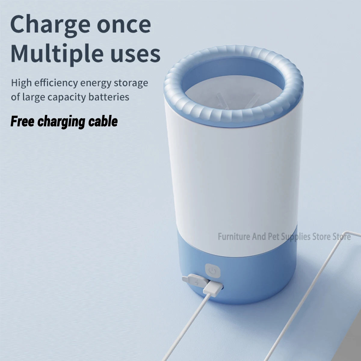 Electric 360° Dog Paw Cleaner | 2-Speed Rechargeable Washer