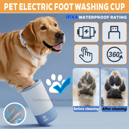 Electric 360° Dog Paw Cleaner | 2-Speed Rechargeable Washer