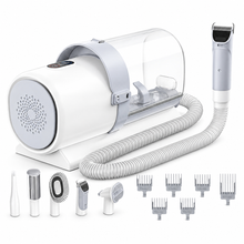Arelio GroomVac five-in-one pet grooming vacuum on a pure white background