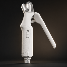 Close product view of the white CATPICK clipping guard, lever and finishing grinder