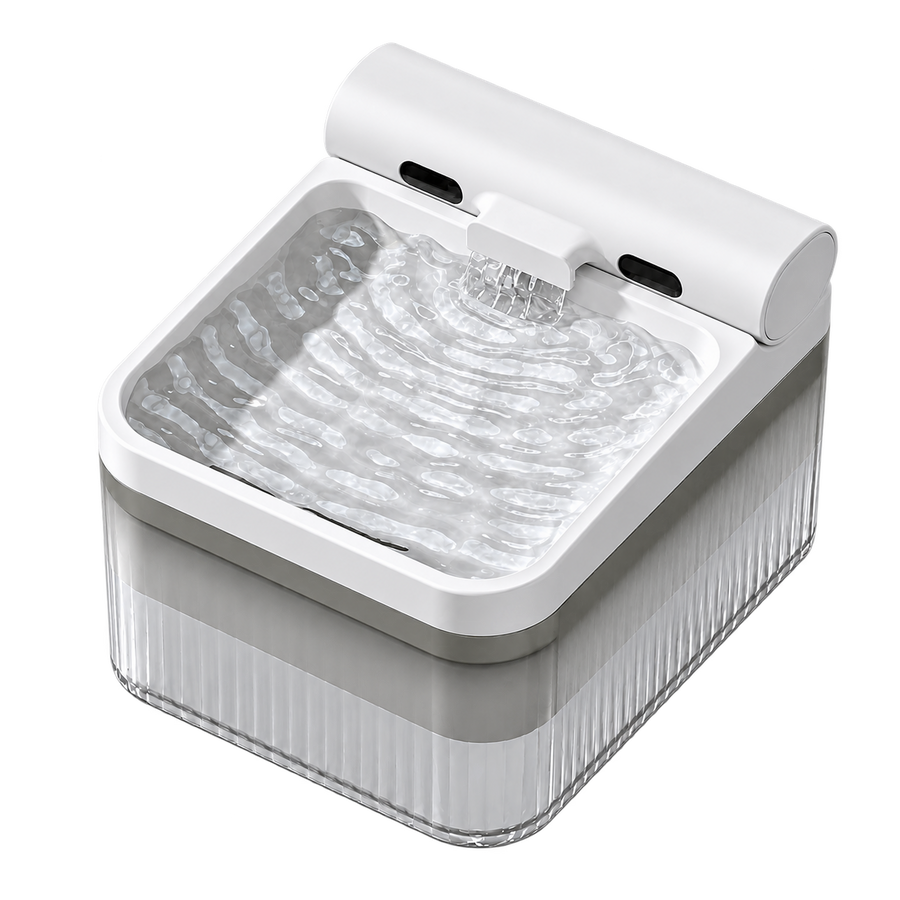 Arelio Flow wireless pet fountain isolated on white